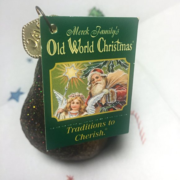 90s but NWT BLOWN GLASS Old World Christmas BEAVER Tree Ornament 🎄 - Picture 6 of 9